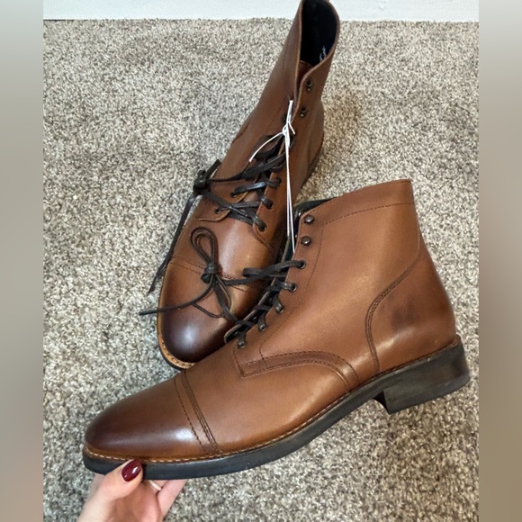 Thursday Leather Captain‎ Boots Brandy Mens 15 NEW